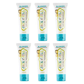 Jack N' Jill Natural Blueberry Fluoride Free Toothpaste 50g Pack of 6