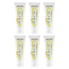 Jack N' Jill Natural Flavour & Fluoride Free Toothpaste 50g Pack of 6