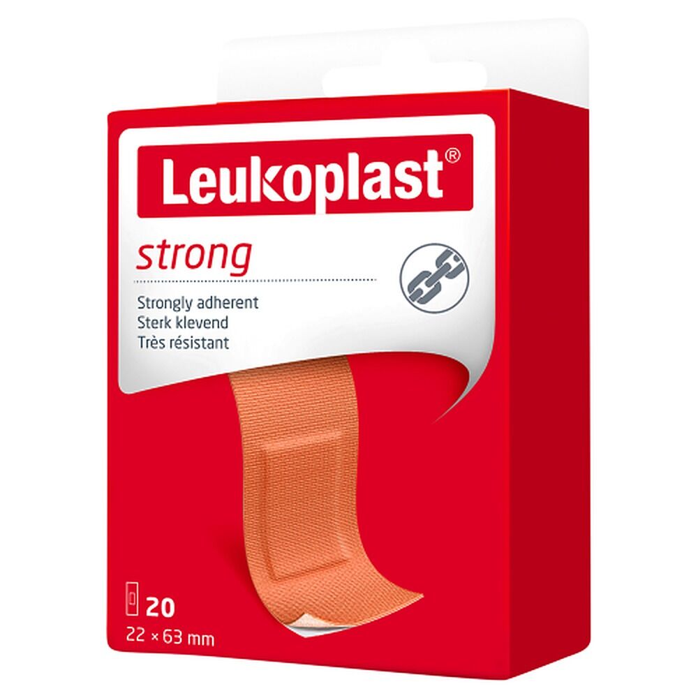 Leuko Leukoplast Strong First Aid Dressing 22mm x 63mm 20 Pack