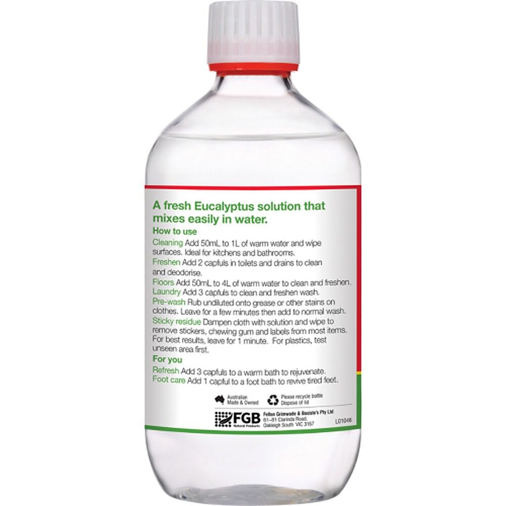 Bosisto's Eucalyptus Solution 500mL