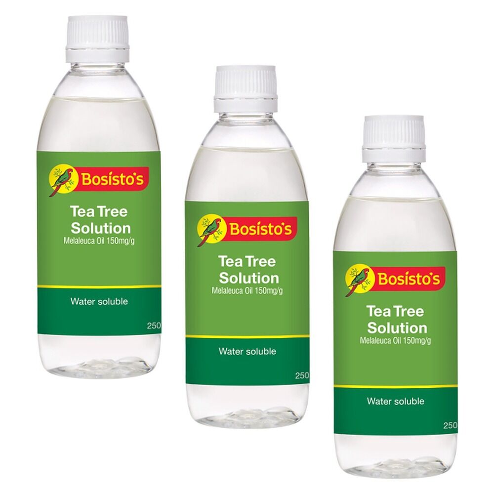 Bosisto's Tea Tree Solution 250mL x 3 Bundle of 3