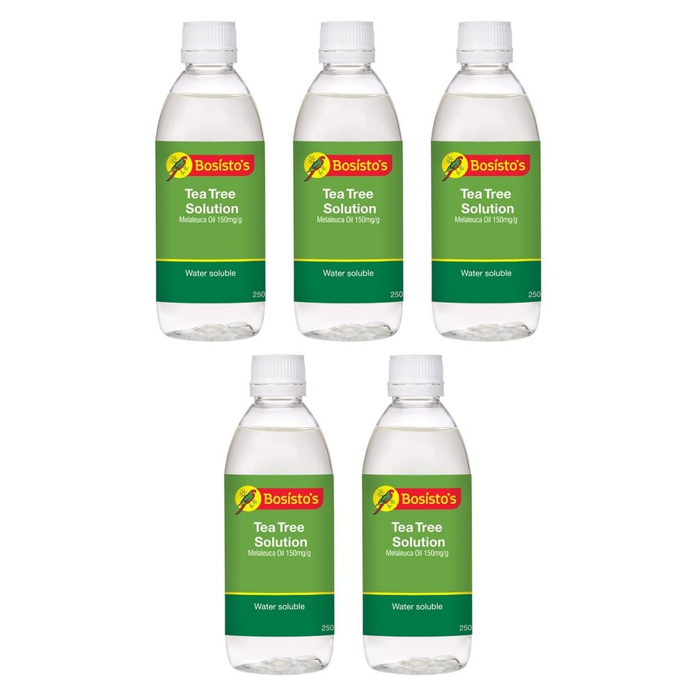 Bosisto's Tea Tree Solution 250mL x 3 Bundle of 5