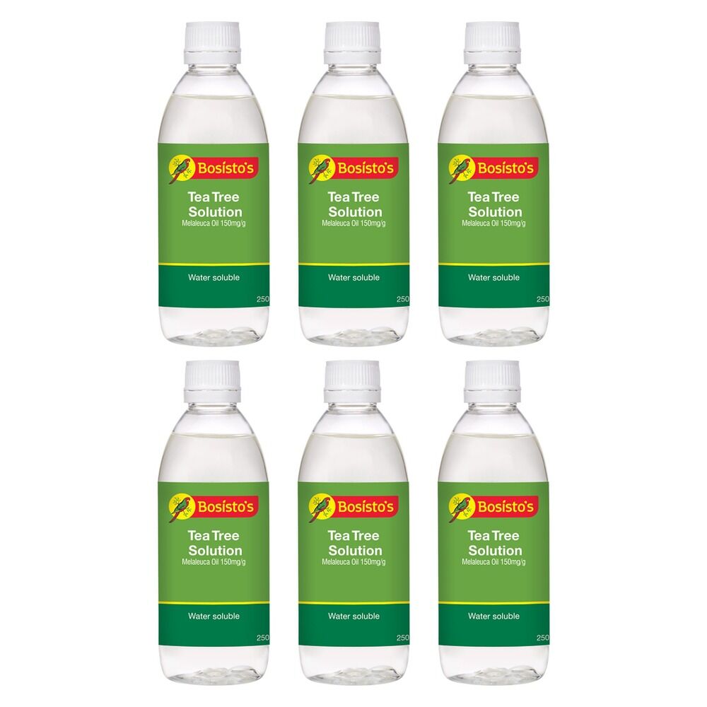 Bosisto's Tea Tree Solution 250mL x 3 Bundle of 6