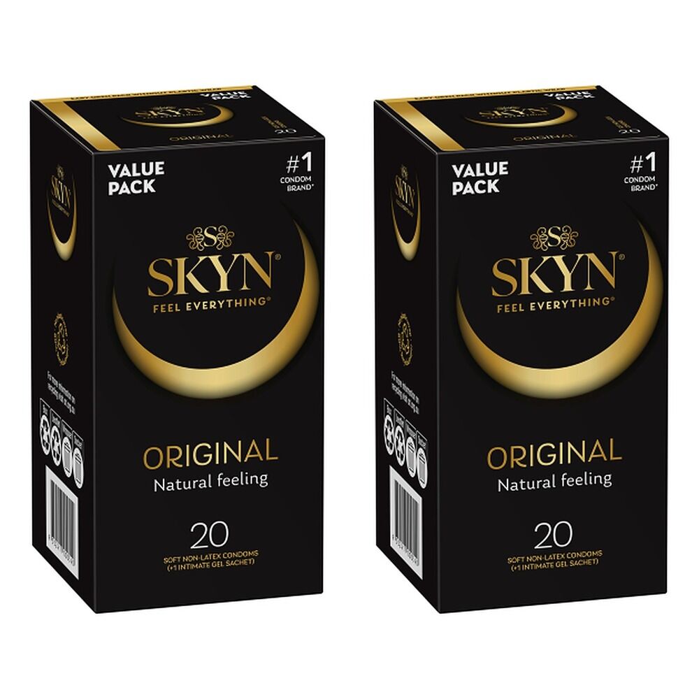 Skyn Original Condoms 20 Pack Bundle of 2