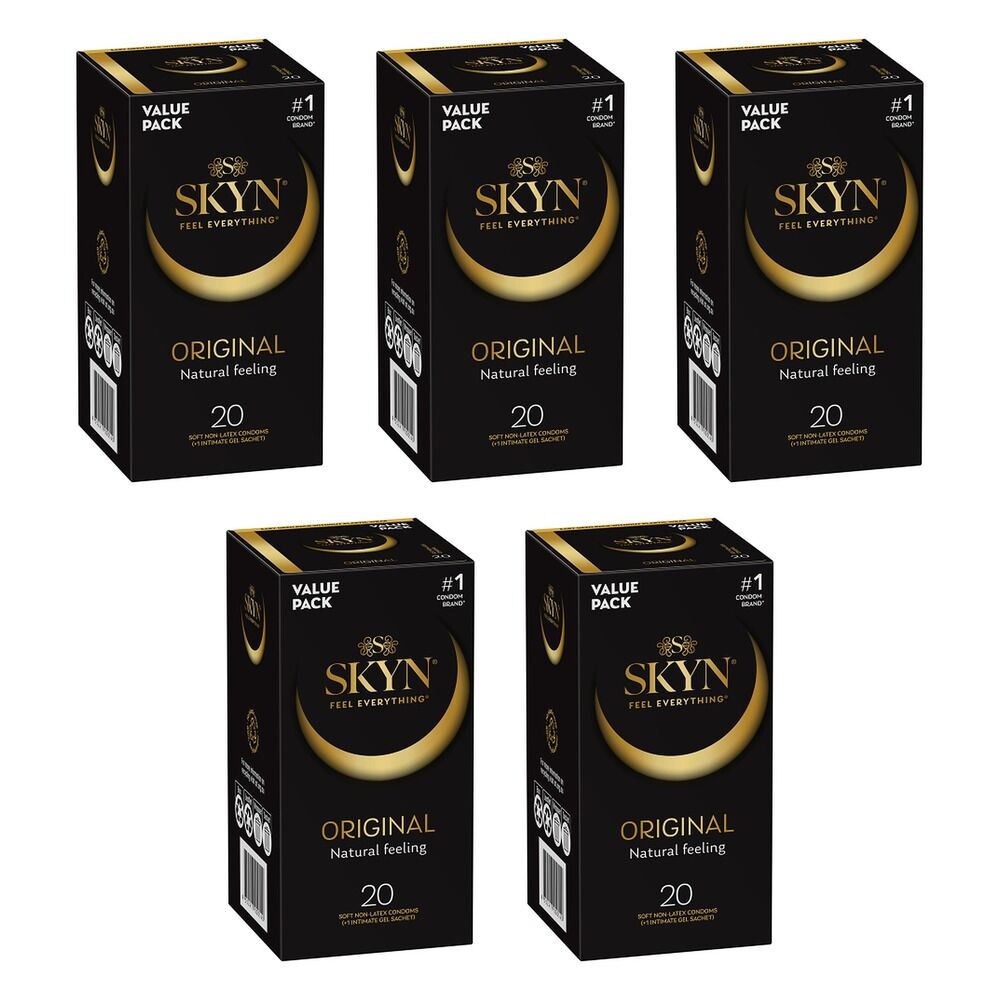 Skyn Original Condoms 20 Pack Bundle of 5