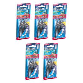 Piksters Interdental Brushes Black Size 7 7 Pack Bundle of 5