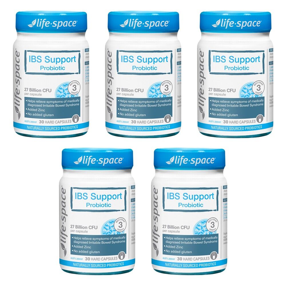 Life-Space IBS Support Probiotic 30 Capsules Pack of 5