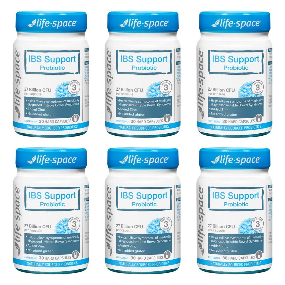 Life-Space IBS Support Probiotic 30 Capsules Pack of 6