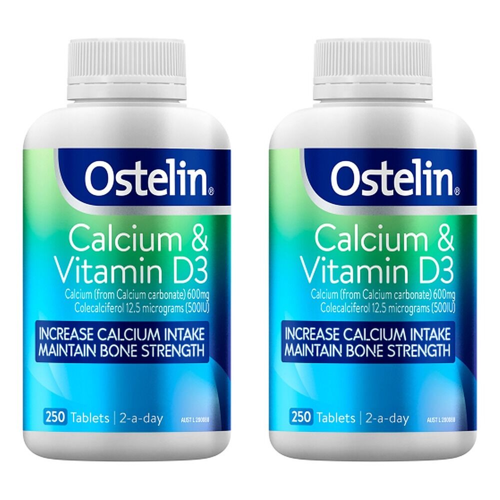 Ostelin Calcium & Vitamin D3 250 Tablets Pack of 2