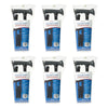 SurgiPack Aluminium Folding Walking Stick Black Pack of 6