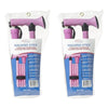 SurgiPack Aluminium Folding Walking Stick Pink Pack of 2
