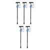 SurgiPack Aluminium Adjustable Walking Stick Black Pack of 5