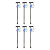 SurgiPack Aluminium Adjustable Walking Stick Black Pack of 6