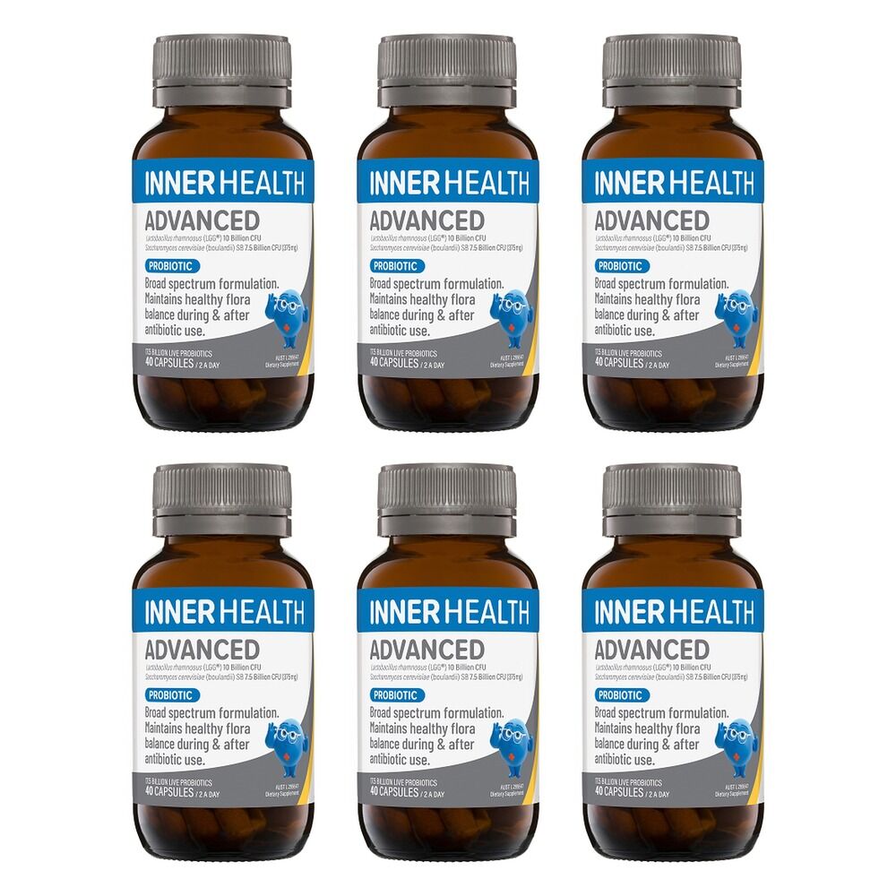 Inner Health Advanced Probiotic 40 Capsules Pack of 6