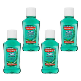 Colgate Plax Antibacterial Travel Mouthwash Freshmint 60mL Pack of 4