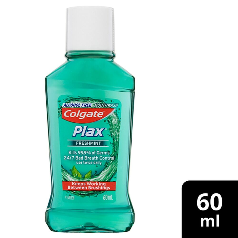 Colgate Plax Antibacterial Travel Mouthwash Freshmint 60mL