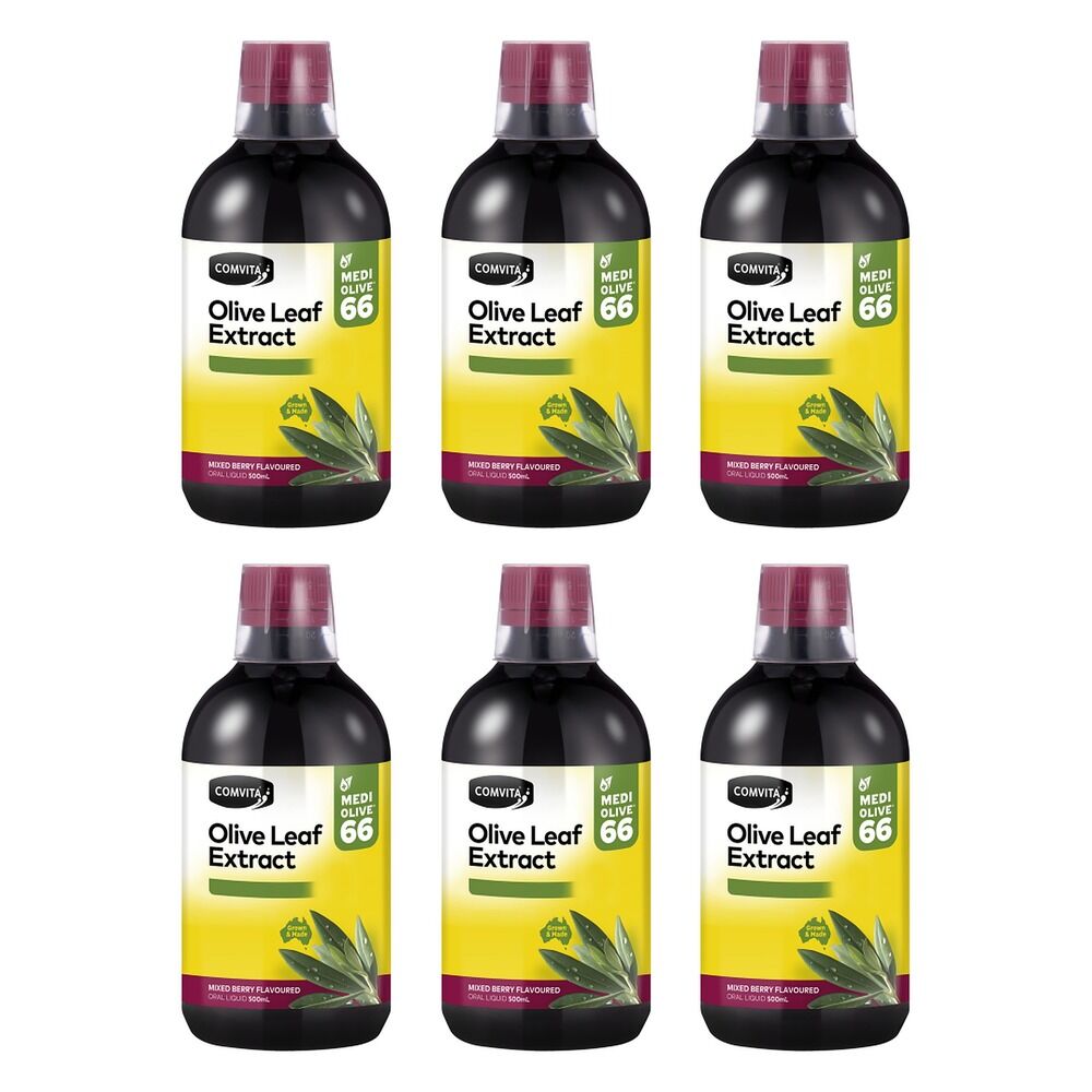 Comvita Fresh Picked Olive Leaf Extract Berry 500mL Pack of 6