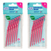 TEPE Interdental Brush Angle Pink Pack (ISO 0) 6 Pack Bundle of 2