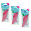 TEPE Interdental Brush Angle Pink Pack (ISO 0) 6 Pack Bundle of 3