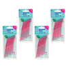TEPE Interdental Brush Angle Pink Pack (ISO 0) 6 Pack Bundle of 4