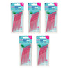 TEPE Interdental Brush Angle Pink Pack (ISO 0) 6 Pack Bundle of 5