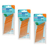 TEPE Interdental Brush Angle Orange Pack (ISO 1) 6 Pack Bundle of 3