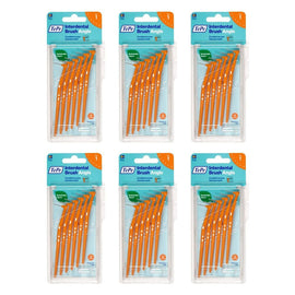 TEPE Interdental Brush Angle Orange Pack (ISO 1) 6 Pack Bundle of 6