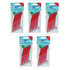TEPE Interdental Brush Angle Red Pack (ISO 2) 6 Pack Bundle of 5