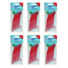 TEPE Interdental Brush Angle Red Pack (ISO 2) 6 Pack Bundle of 6