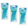 TEPE Interdental Brush Angle Blue Pack (ISO 3) 6 Pack Bundle of 3