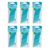 TEPE Interdental Brush Angle Blue Pack (ISO 3) 6 Pack Bundle of 6