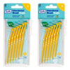 TEPE Interdental Brush Angle Yellow Pack (ISO 4) 6 Pack Bundle of 2