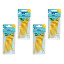 TEPE Interdental Brush Angle Yellow Pack (ISO 4) 6 Pack Bundle of 4