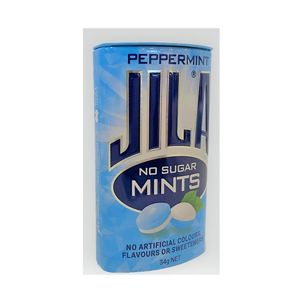 JILA Sugar Free Mints Peppermint 34g x 12