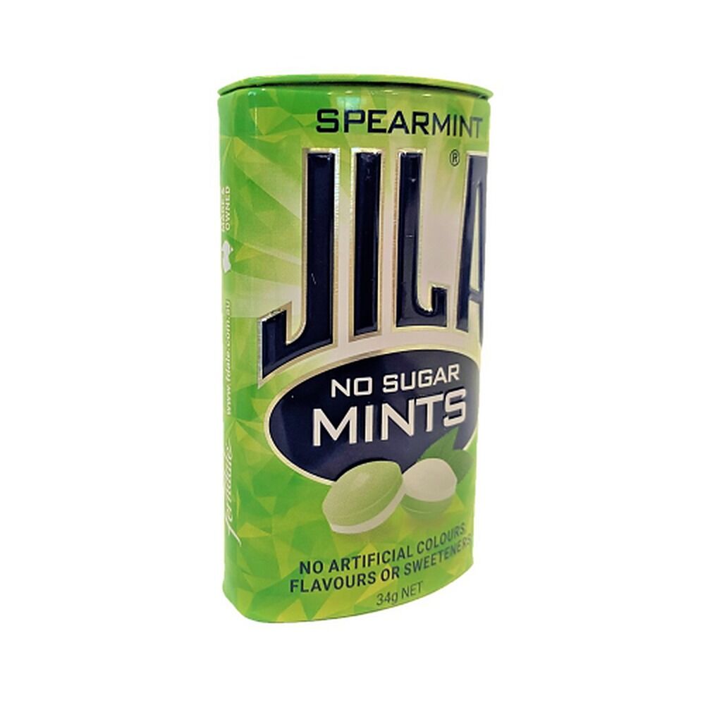 JILA Sugar Free Mints Spearmint 34g x 12