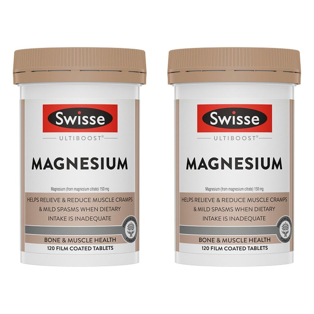 Swisse Ultiboost Magnesium 120 Tablets Pack of 2