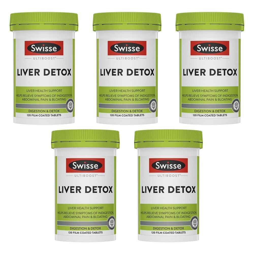 Swisse Ultiboost Liver Detox 120 Tablets Pack of 5