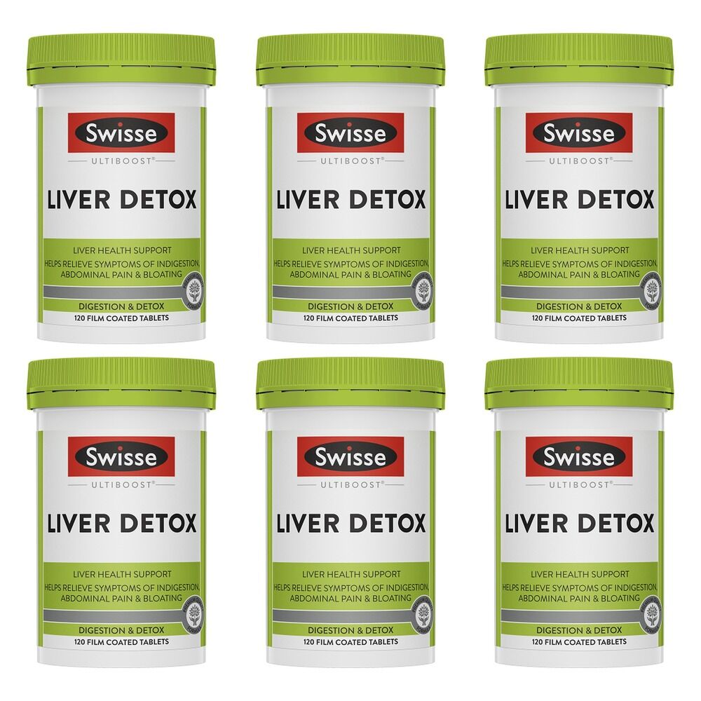 Swisse Ultiboost Liver Detox 120 Tablets Pack of 6