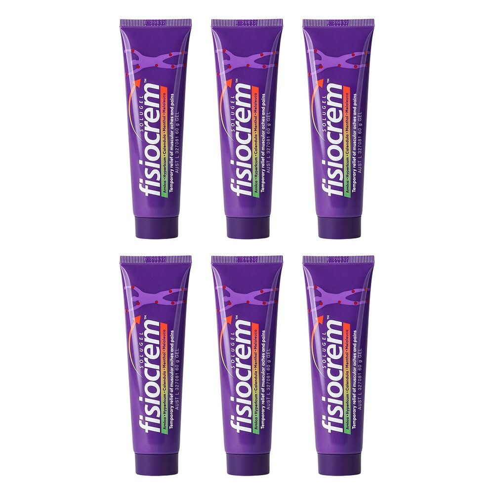 Fisiocrem Solugel Massage Cream 60g Pack of 6