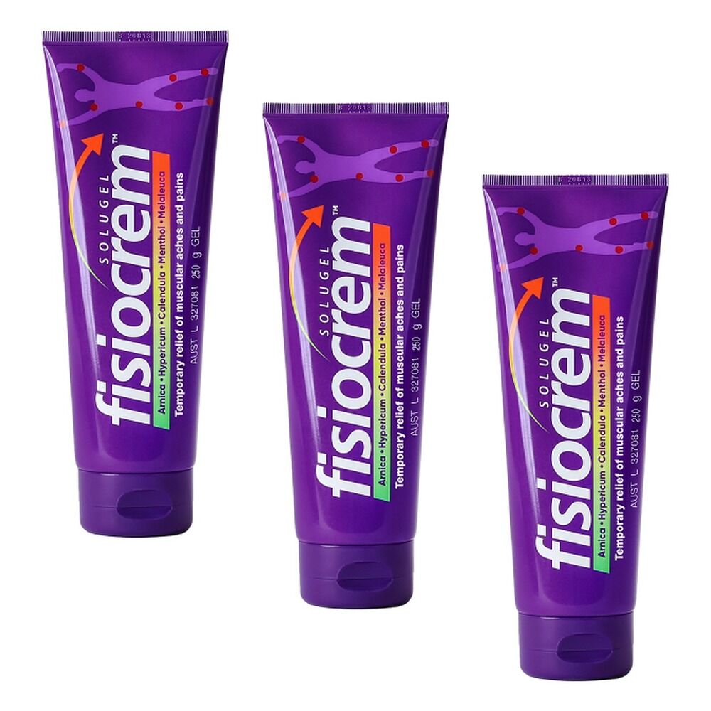 Fisiocrem Solugel Massage Cream 250g Pack of 3