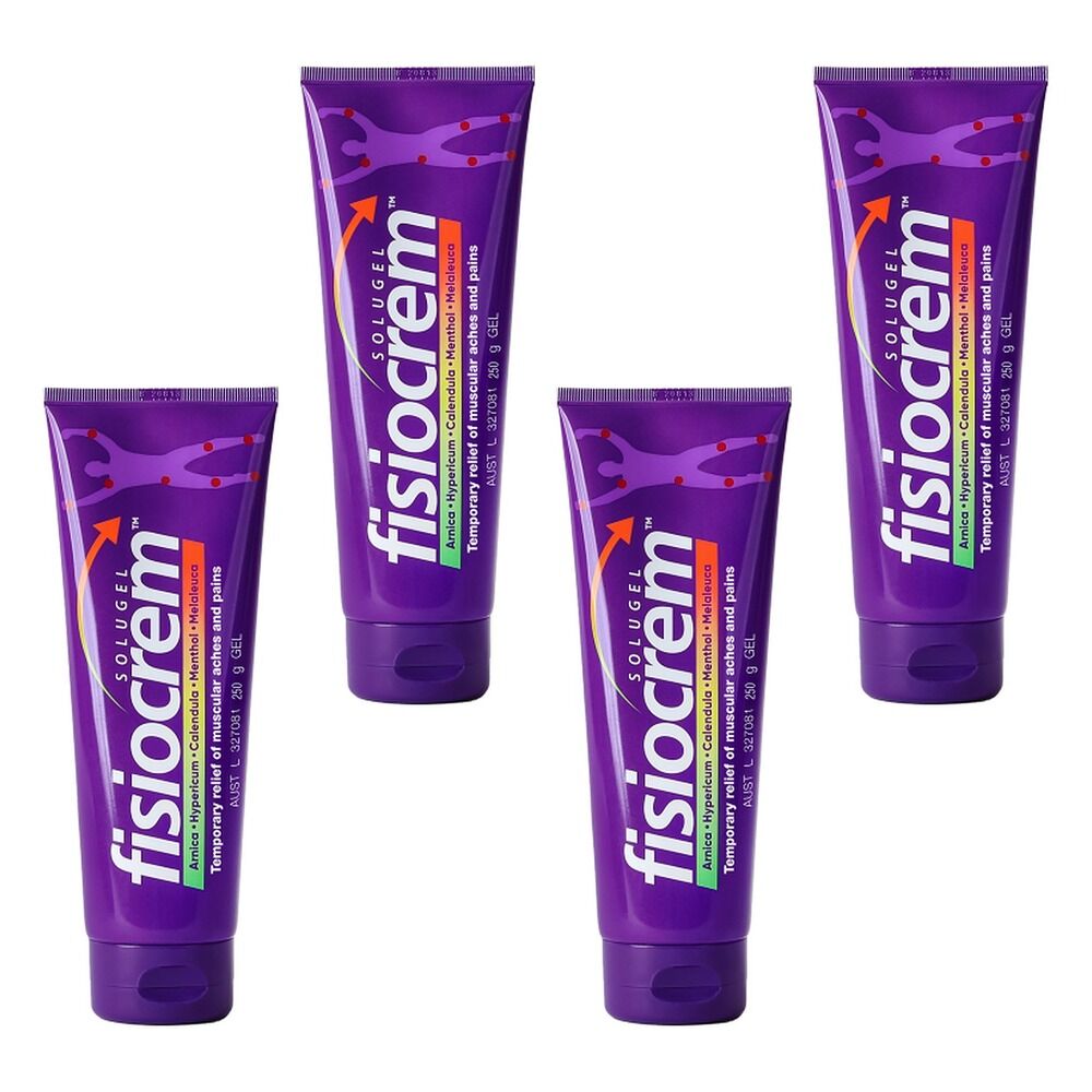 Fisiocrem Solugel Massage Cream 250g Pack of 4