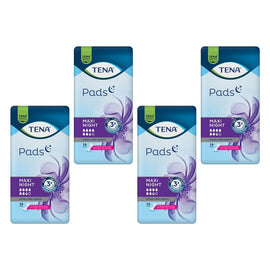 Tena Maxi Night Extra Long Length Pads 14 Pack x 3 Bundle of 4