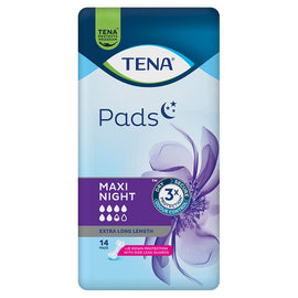 Tena Maxi Night Extra Long Length Pads 14 Pack x 3