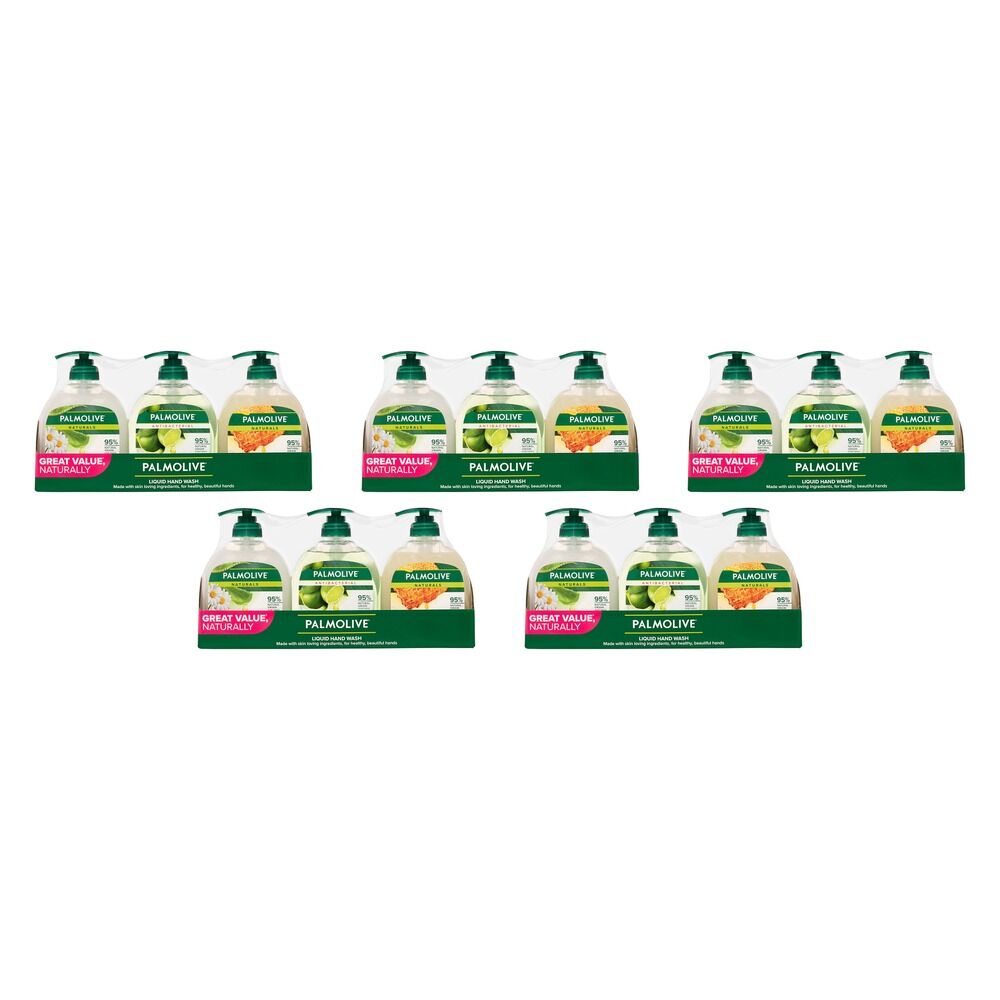 Palmolive Liquid Hand Wash Lime, Milk & Honey, Aloe Vera & Chamomile Pack of 5