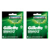 Gillette Mach3 Sensitive Razor Blade Refills 4 Pack Bundle of 2