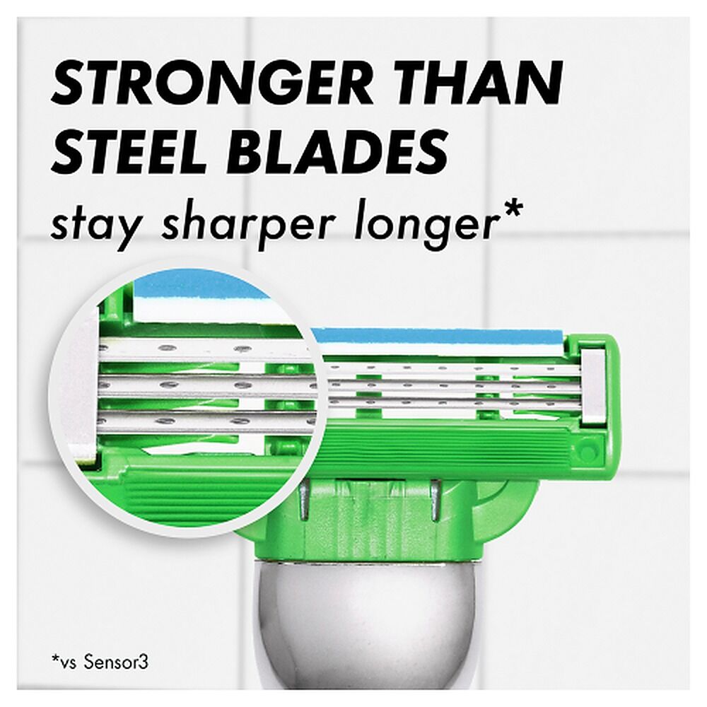 Gillette Mach3 Sensitive Razor Blade Refills 4 Pack
