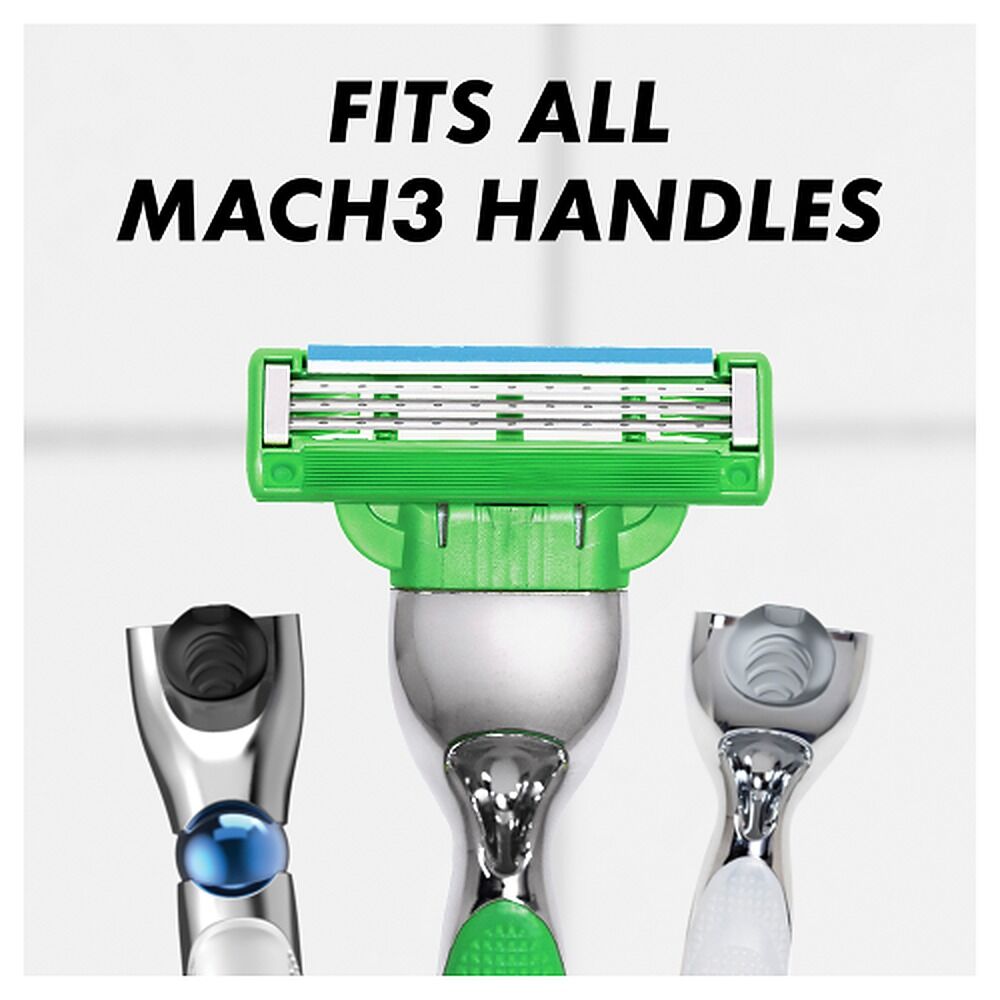 Gillette Mach3 Sensitive Razor Blade Refills 4 Pack