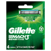 Gillette Mach3 Sensitive Razor Blade Refills 4 Pack