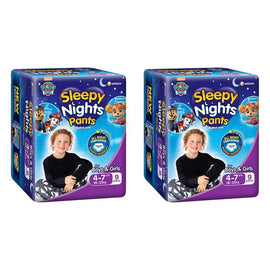Baby Love SleepyNights Overnight Pants 4-7 Years (18-35kg) Bluey 9 Bundle of 2