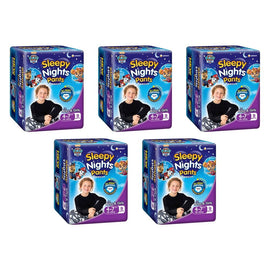 Baby Love SleepyNights Overnight Pants 4-7 Years (18-35kg) Bluey 9 Bundle of 5